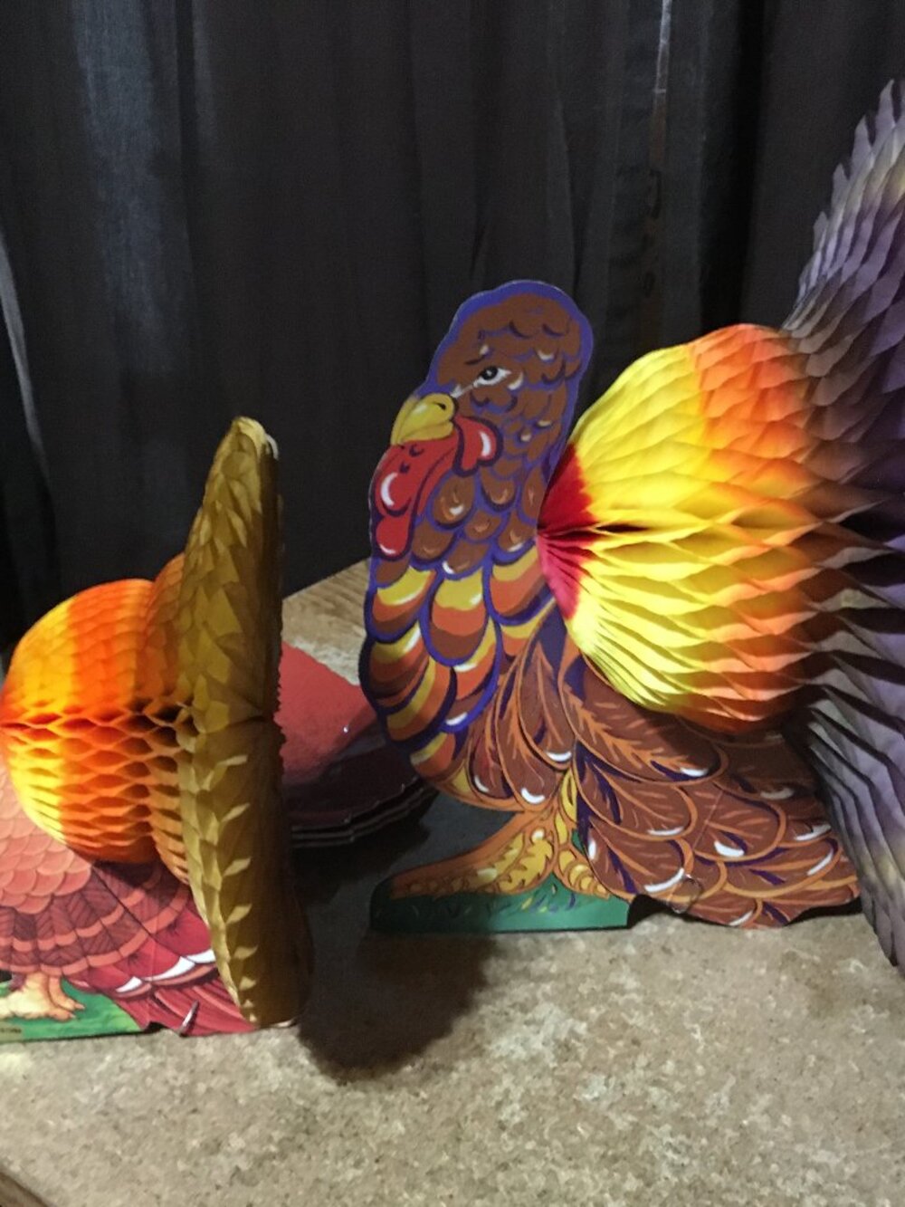 THANKSGIVING DECORATION LOT CANDLES SOAP PLATE HONEYCOMB PUMPKIN TURKEY TOWELS - Picture 11 of 16